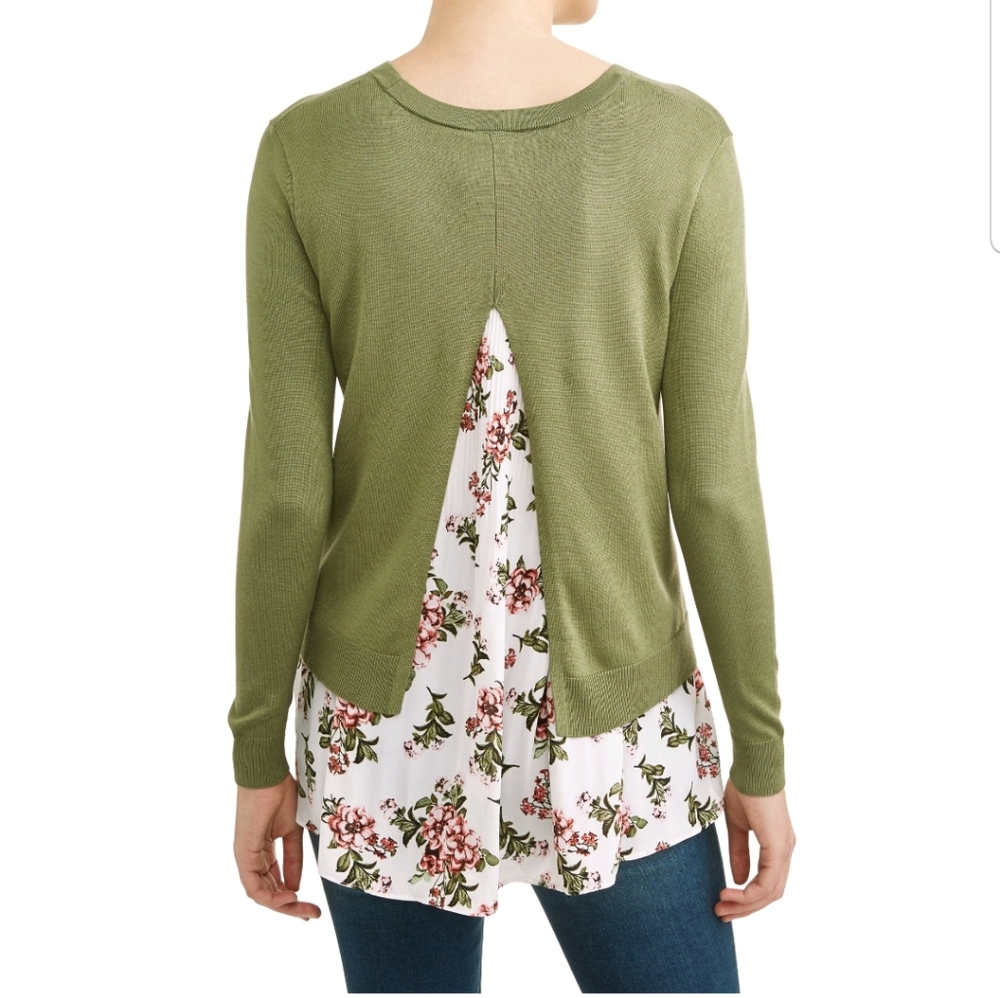 Women's Two-fer sweater